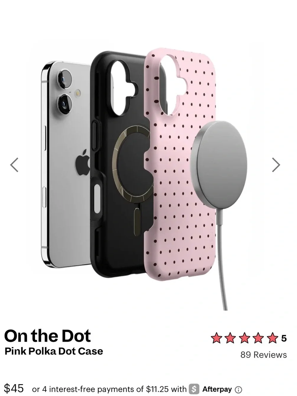 Casely iPhone 17- Pink Polka Dot Phone Case
